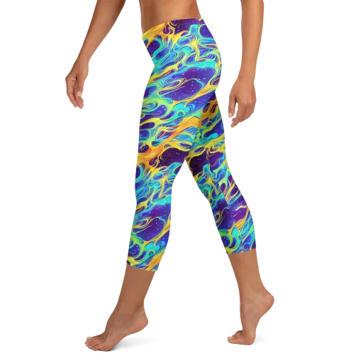 Prism Orbit on a Capri Leggings