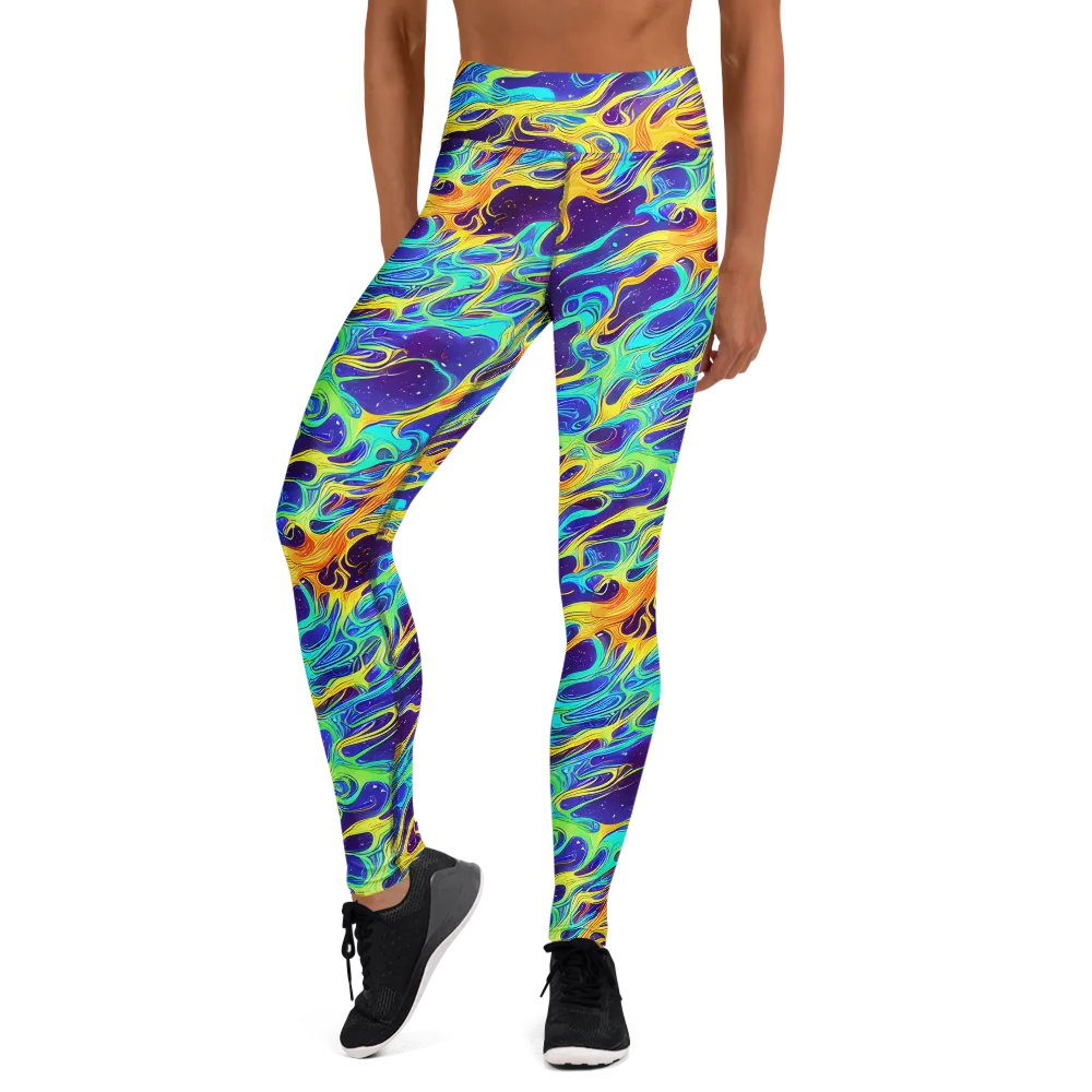 Prism Orbit on Yoga Leggings — Front