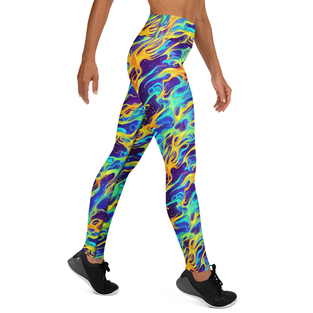 Prism Orbit on Yoga Leggings — Right