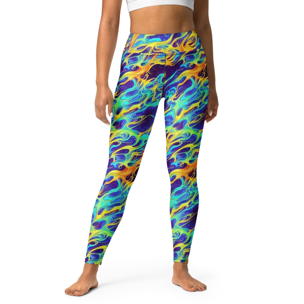 Prism Orbit on Yoga Leggings — Front