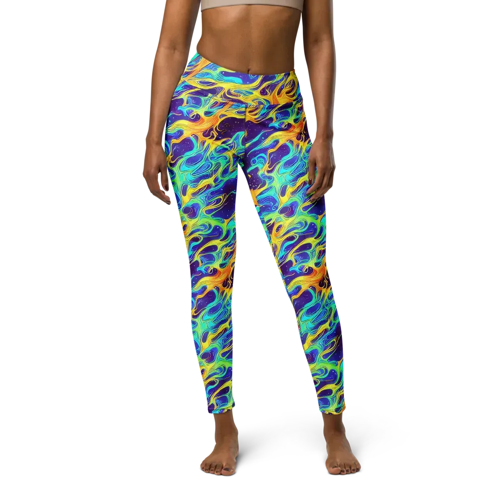 Prism Orbit on Yoga Leggings — Front