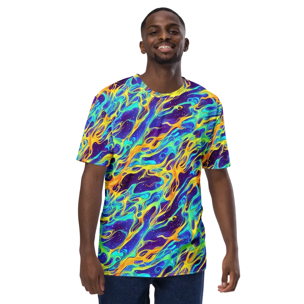 Prism Orbit on Men's Crew Neck T-Shirt — Front