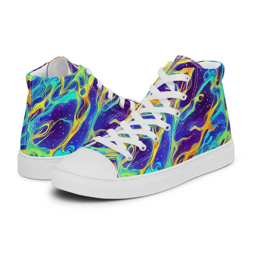 Prism Orbit on a Women's High Top Canvas Shoes