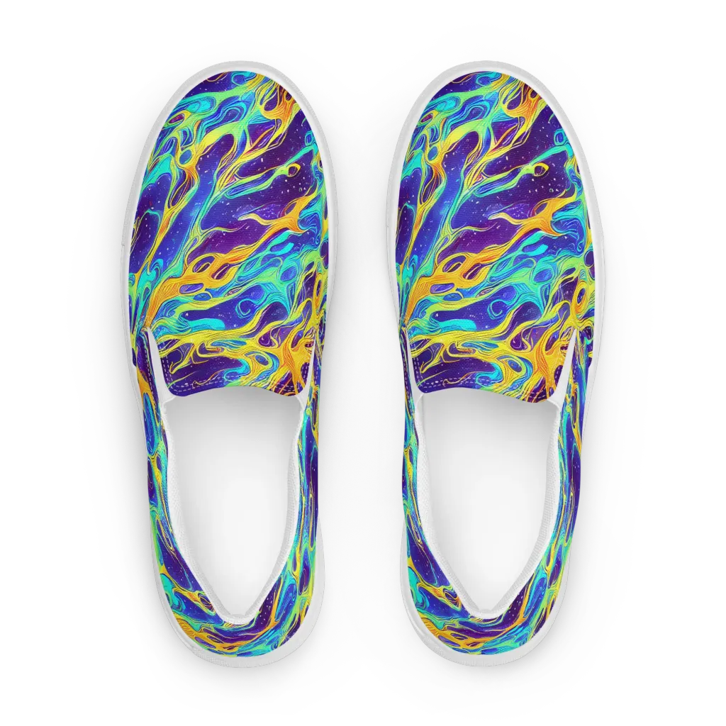 Prism Orbit on Men's Slip-On Canvas Shoes — Front