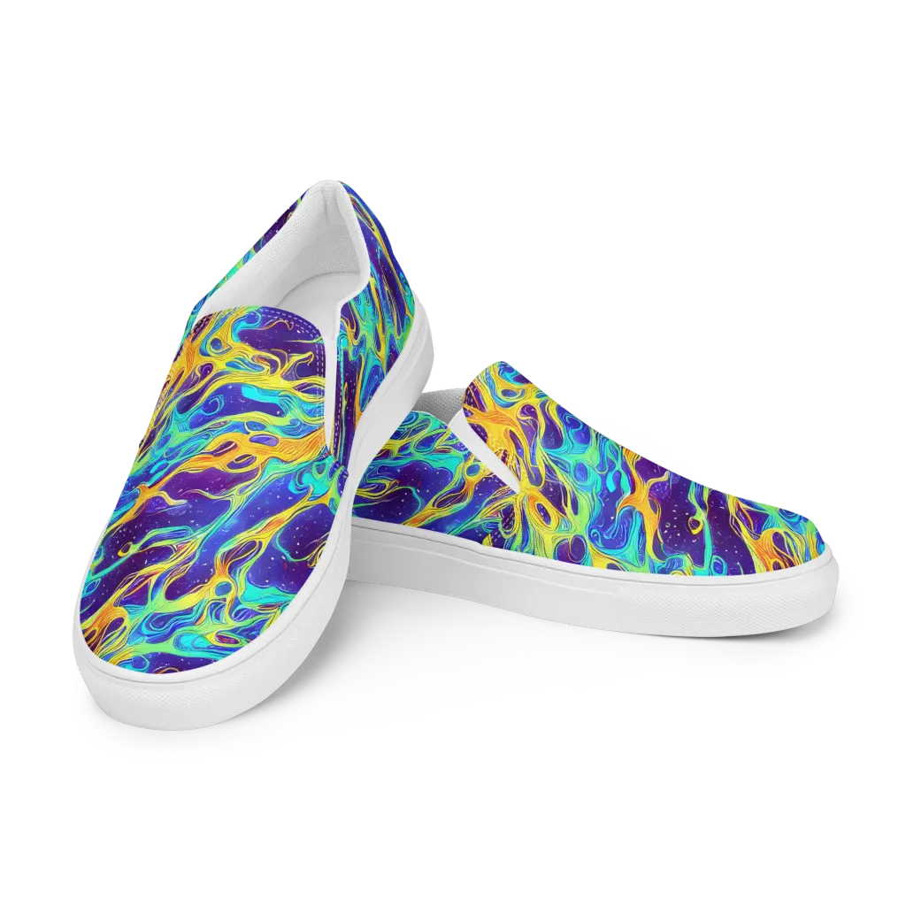 Prism Orbit on Men's Slip-On Canvas Shoes — Left Front