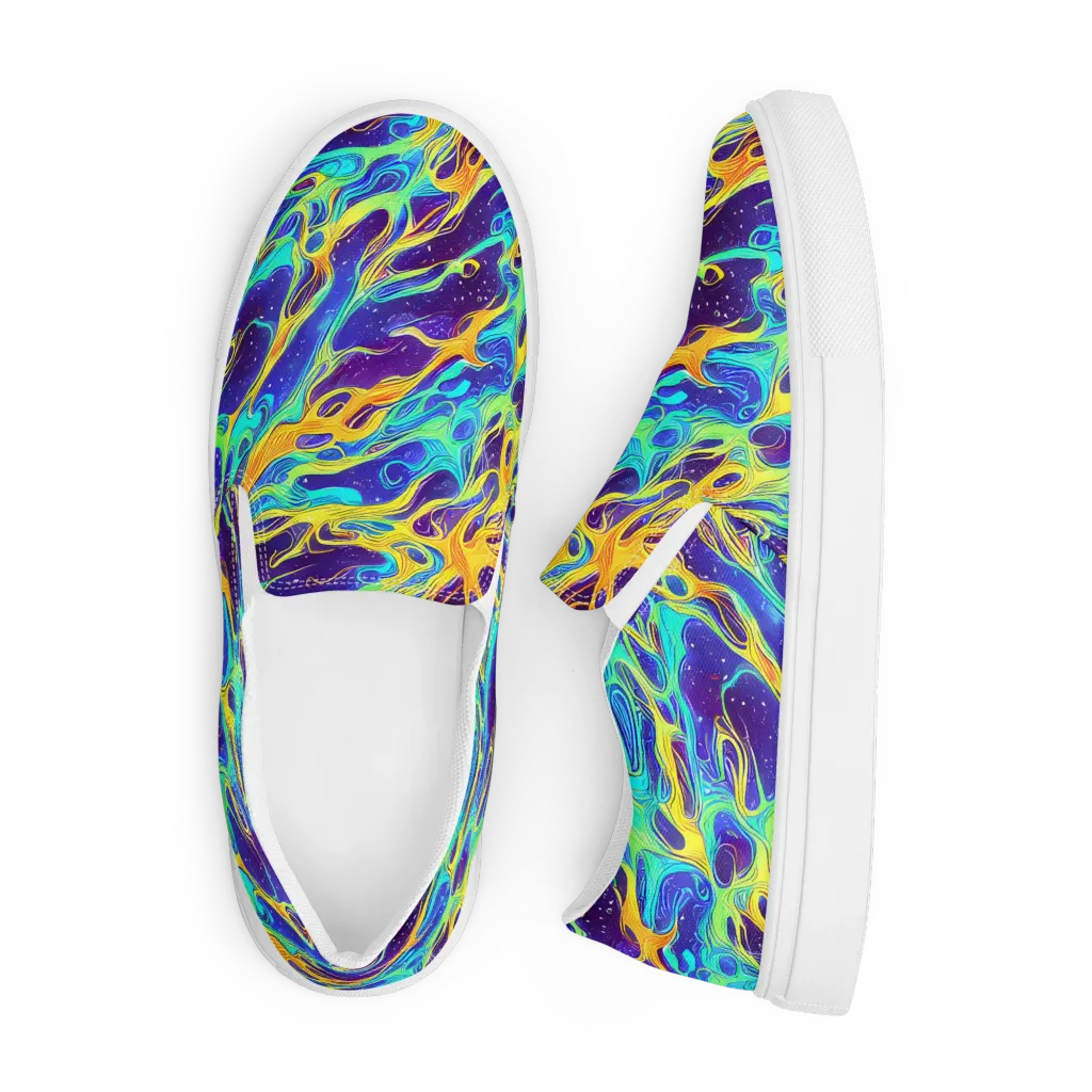 Prism Orbit on Men's Slip-On Canvas Shoes — Front