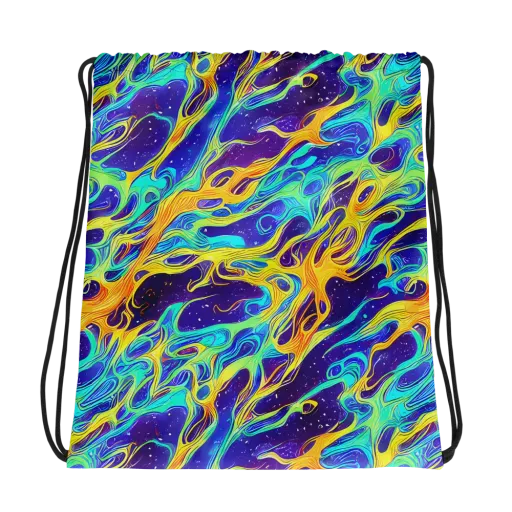 Prism Orbit on a Drawstring Bag