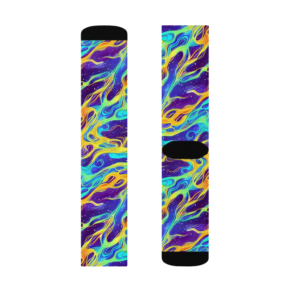 Prism Orbit on Socks — Left Sock