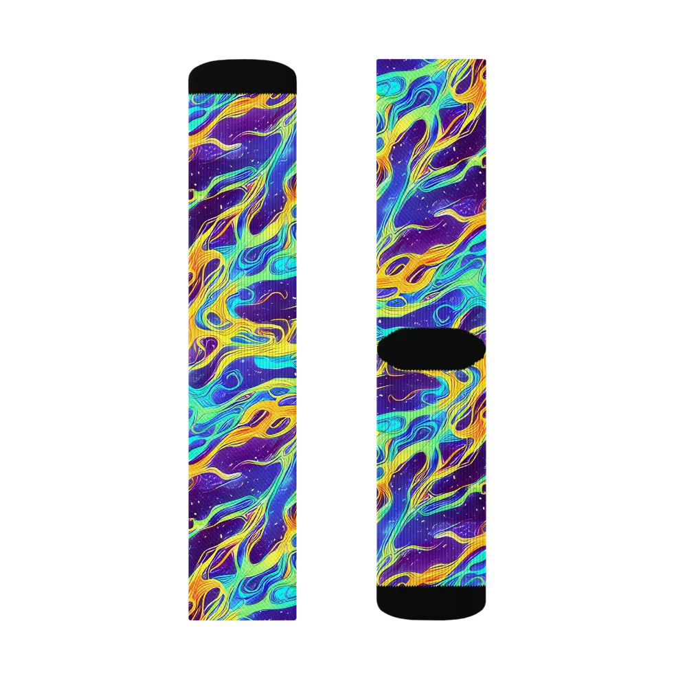Prism Orbit on Socks — Right Sock