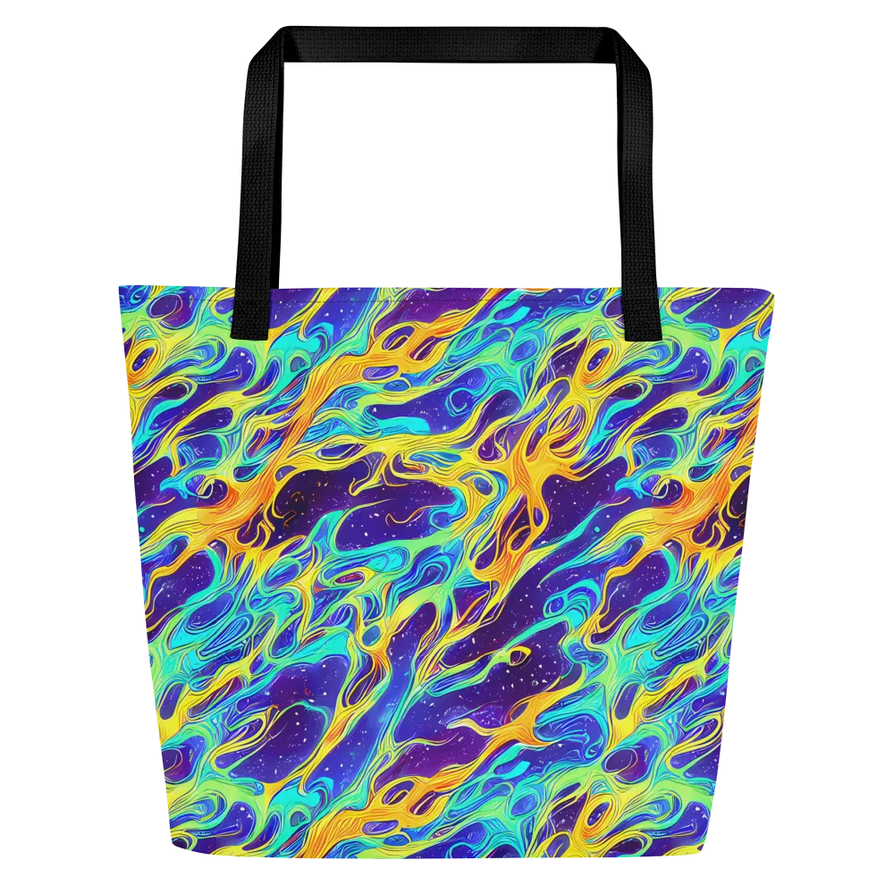 Prism Orbit on Large Tote Bag W/ Pocket — Front