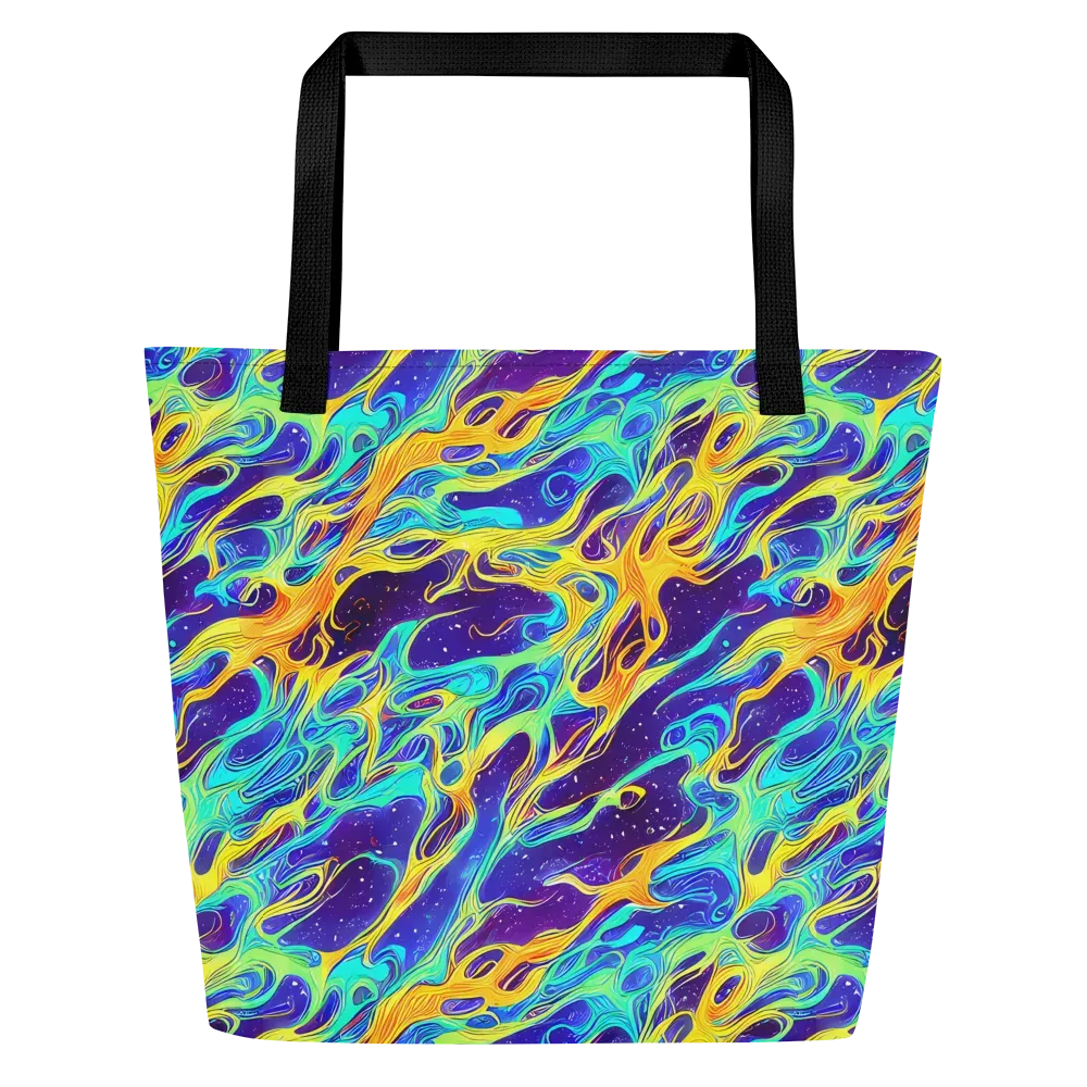 Prism Orbit on Large Tote Bag W/ Pocket — Front