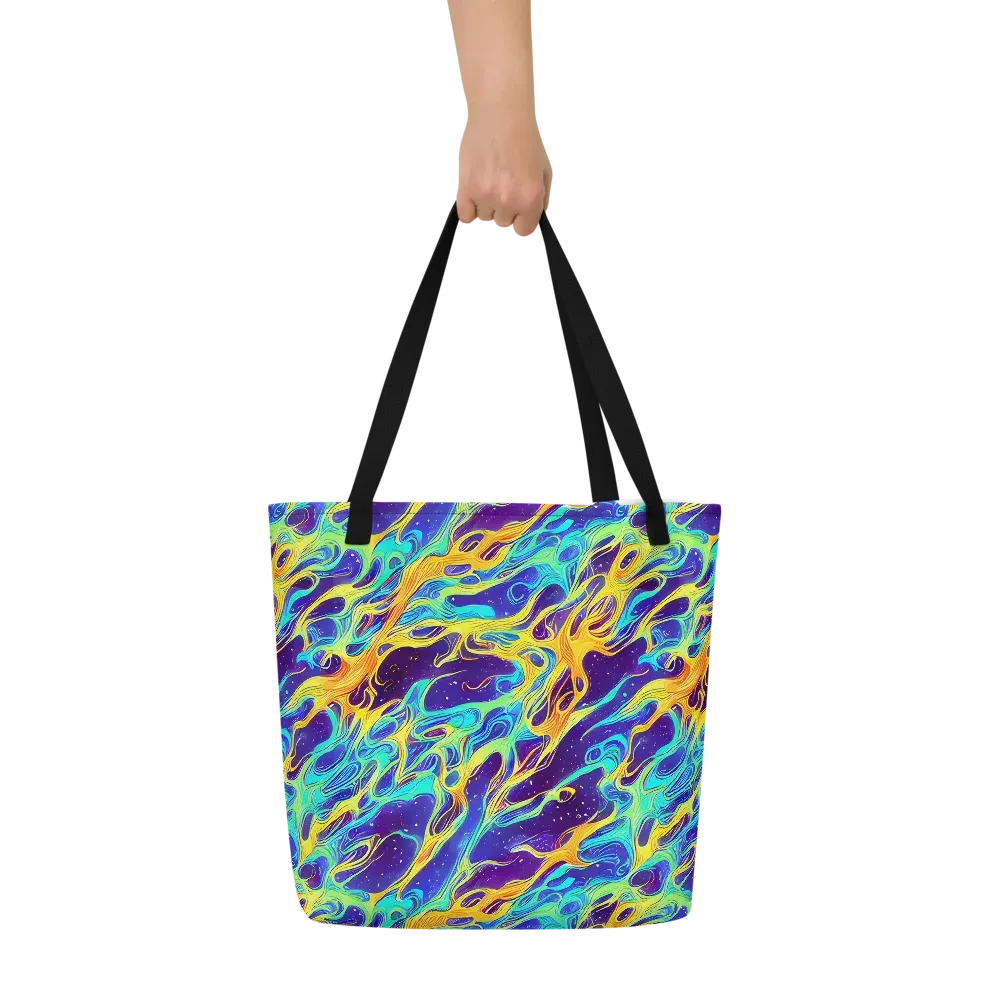 Prism Orbit on Large Tote Bag W/ Pocket — Front