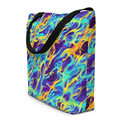 Prism Orbit on a Large Tote Bag W/ Pocket