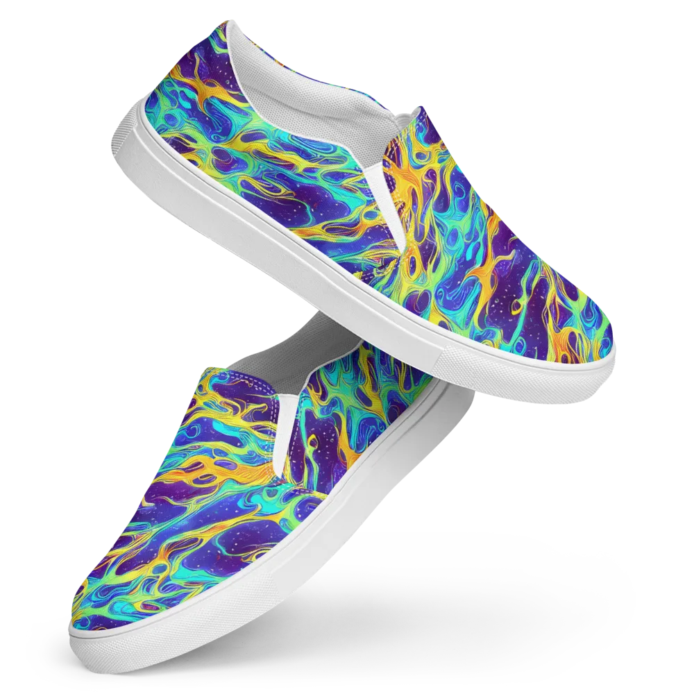 Prism Orbit on Women's Slip-On Canvas Shoes — Front