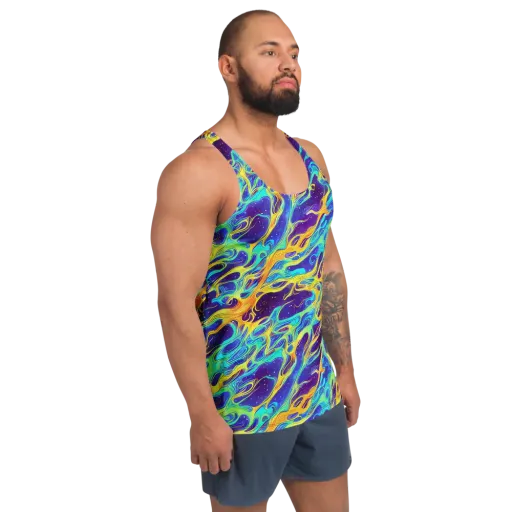 Prism Orbit on a Men's Tank Top