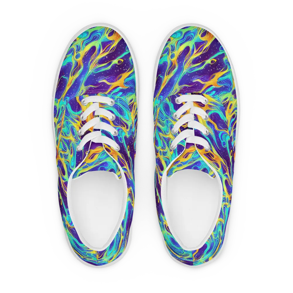 Prism Orbit on Men's Lace-Up Canvas Shoes — Front