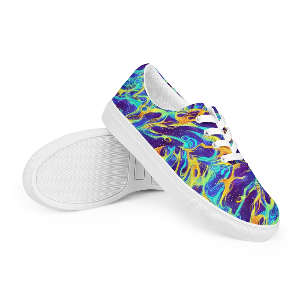 Prism Orbit on Men's Lace-Up Canvas Shoes — Right Front