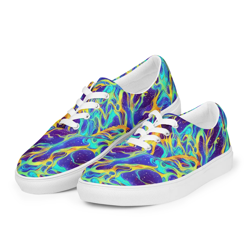 Prism Orbit on Men's Lace-Up Canvas Shoes — Left Front
