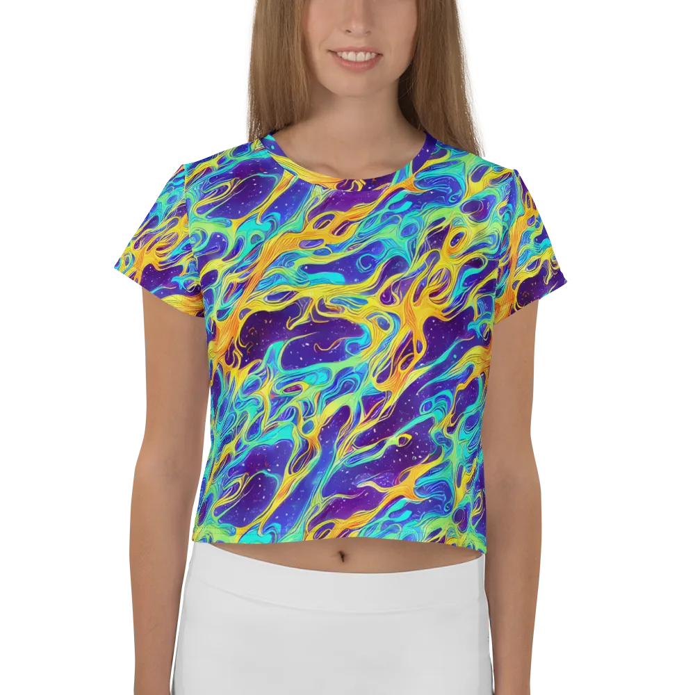 Prism Orbit on Crop Tee — Front