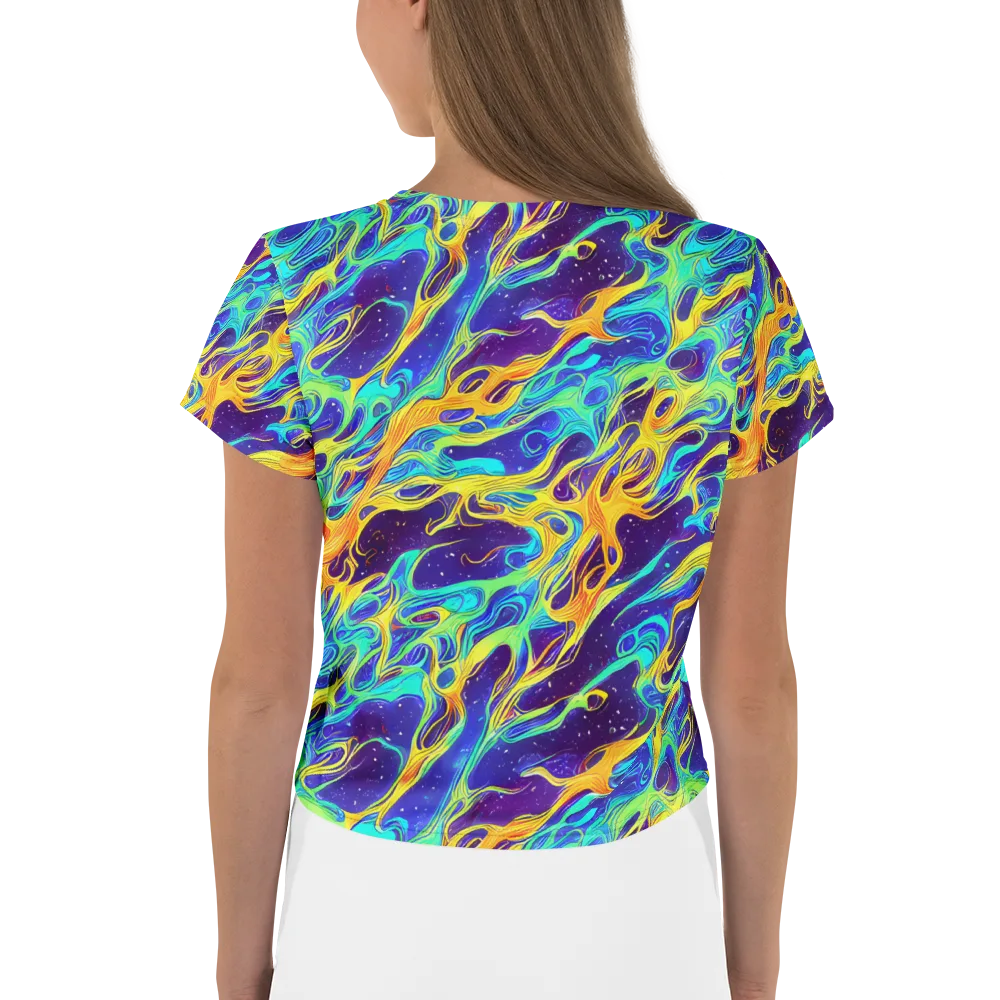 Prism Orbit on Crop Tee — Back
