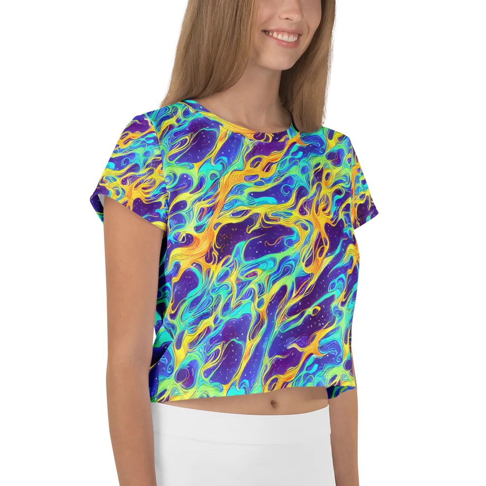 Prism Orbit on Crop Tee — Right
