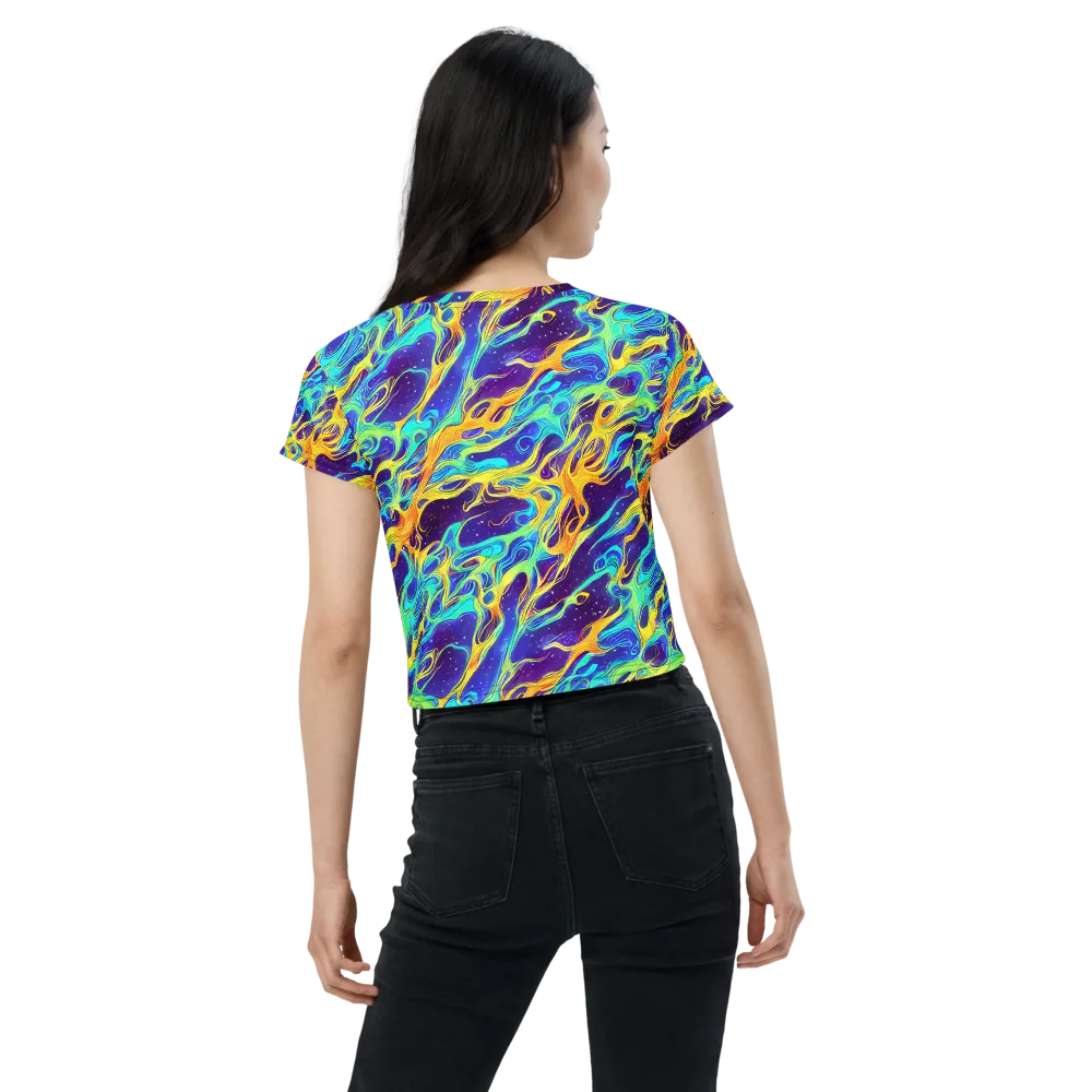 Prism Orbit on Crop Tee — Back