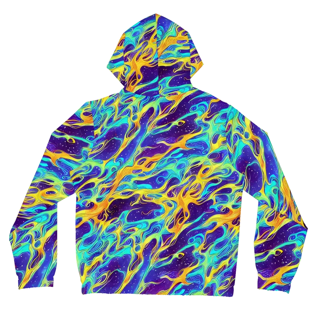 Prism Orbit on Women's Full-Zip Hoodie — Back