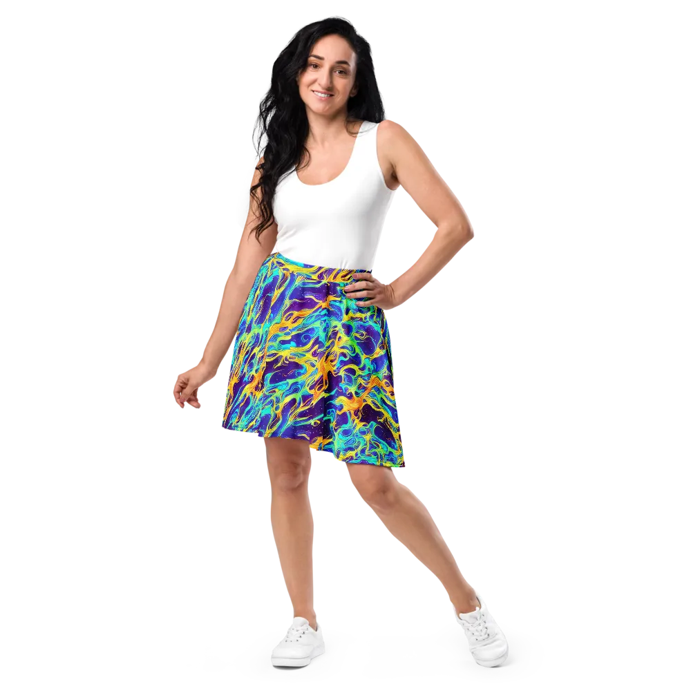 Prism Orbit on Skater Skirt — Front