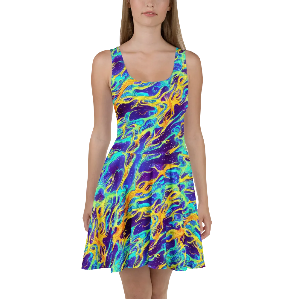 Prism Orbit on Skater Dress — Front