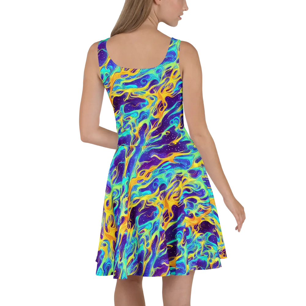 Prism Orbit on Skater Dress — Back