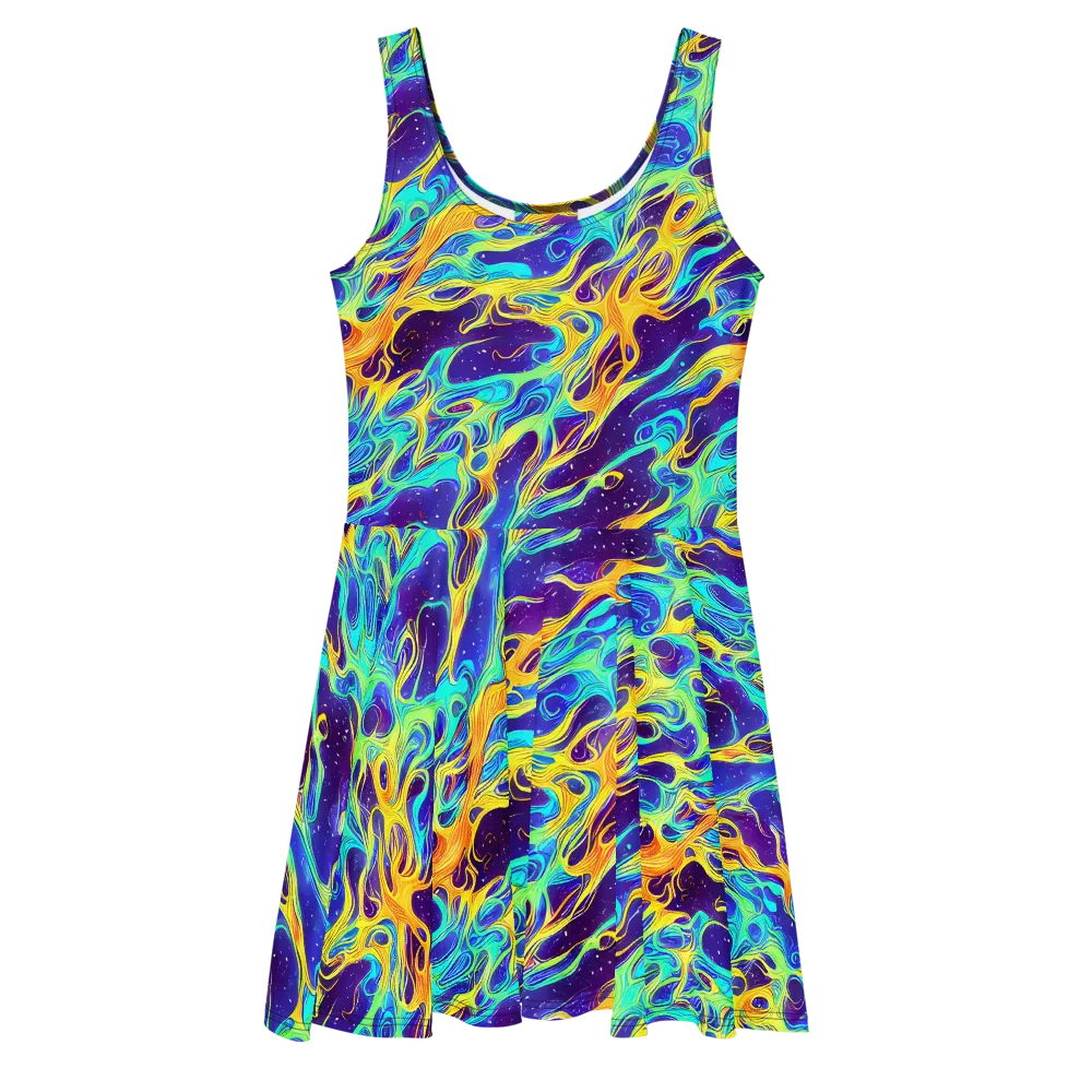 Prism Orbit on Skater Dress — Front
