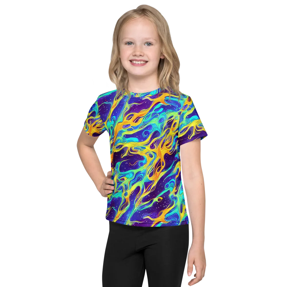 Prism Orbit on Kids Crew Neck T-Shirt — Front
