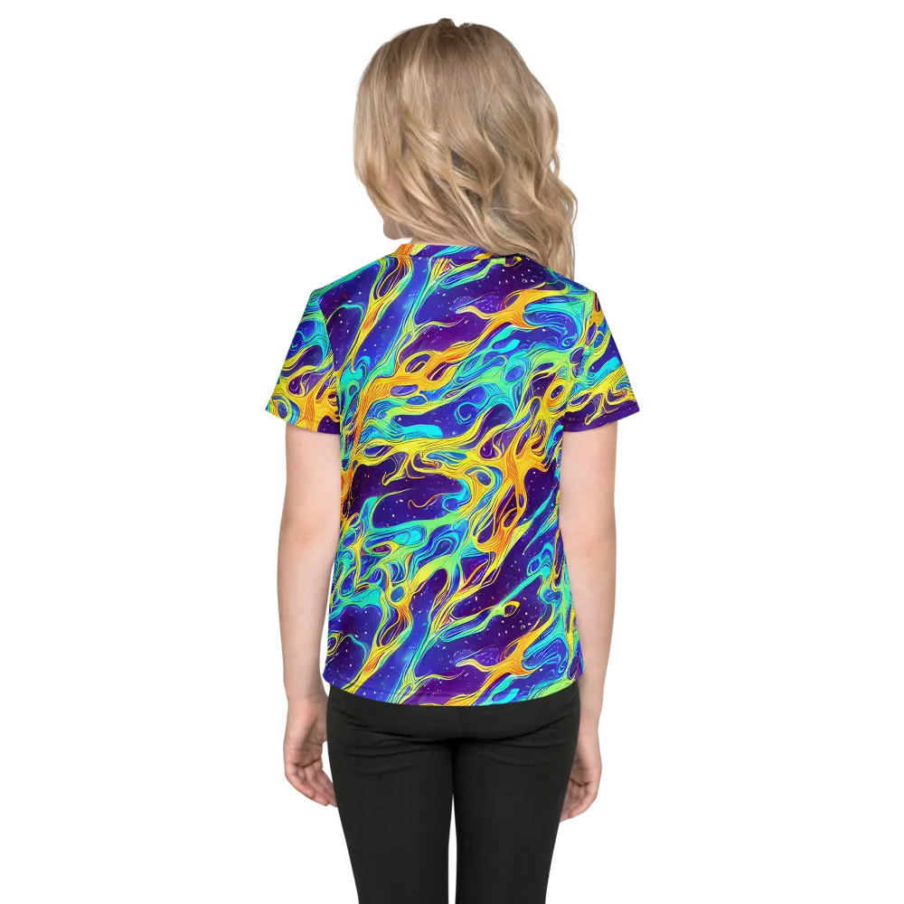 Prism Orbit on Kids Crew Neck T-Shirt — Back