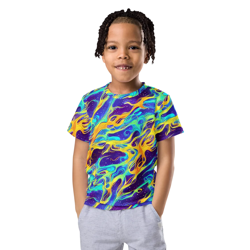 Prism Orbit on Kids Crew Neck T-Shirt — Front
