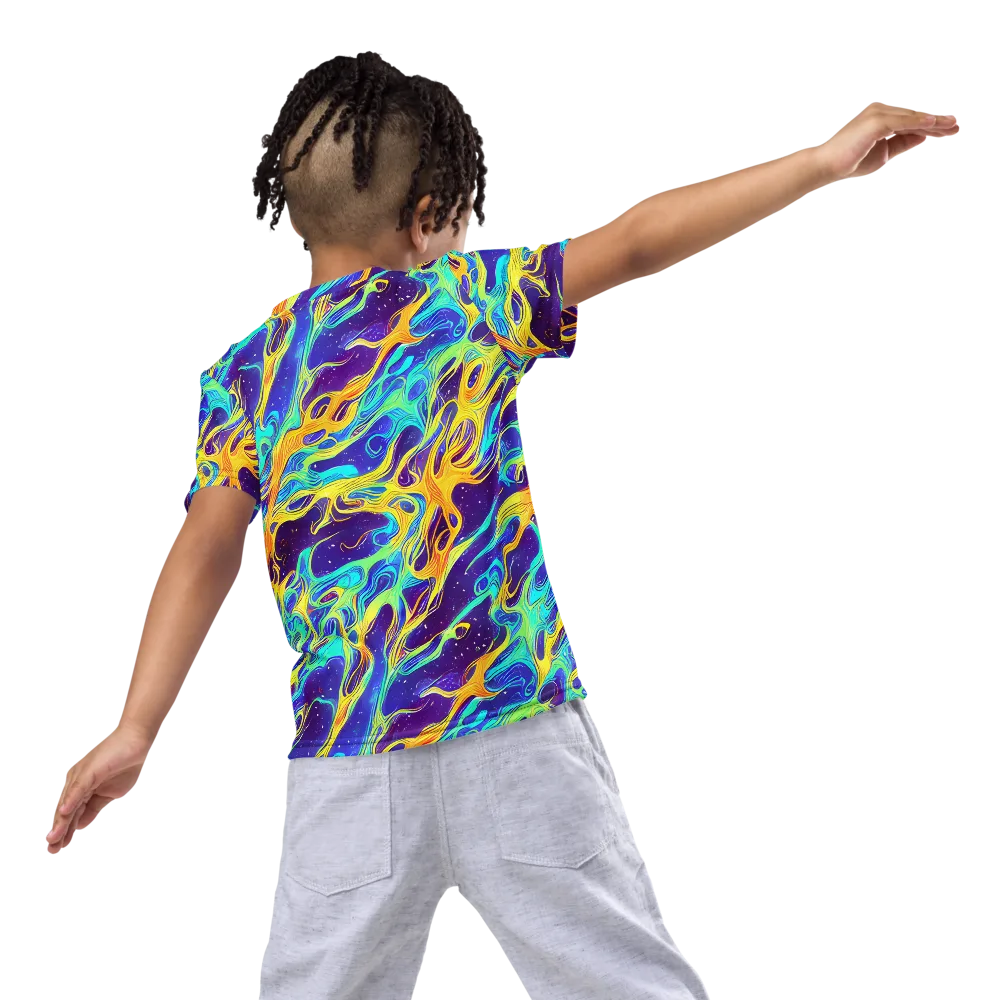 Prism Orbit on Kids Crew Neck T-Shirt — Back