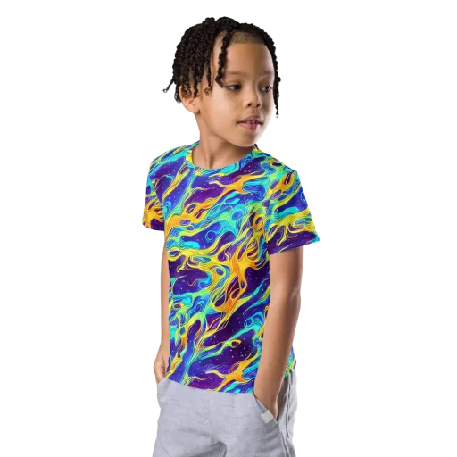 Prism Orbit on a Kids Crew Neck T-Shirt