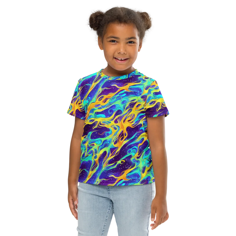 Prism Orbit on Kids Crew Neck T-Shirt — Front
