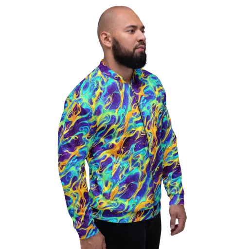 Prism Orbit on a Bomber Jacket