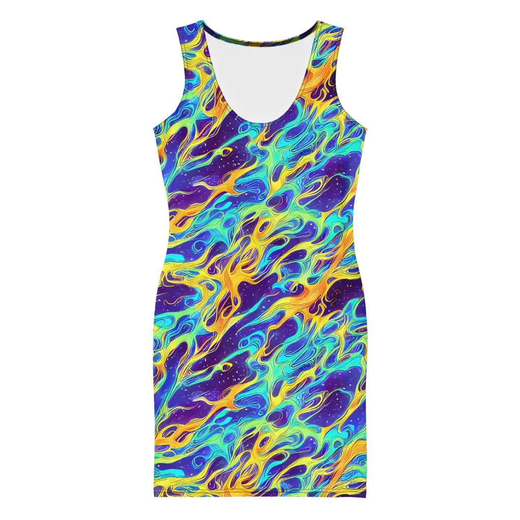 Prism Orbit on Bodycon Dress — Front