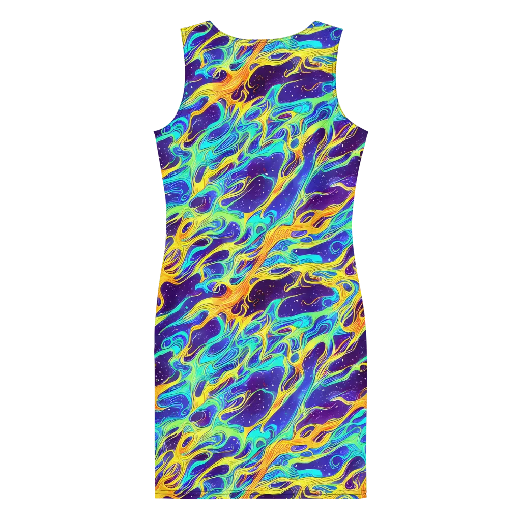 Prism Orbit on Bodycon Dress — Back