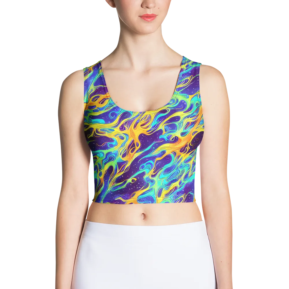 Prism Orbit on Crop Top — Front