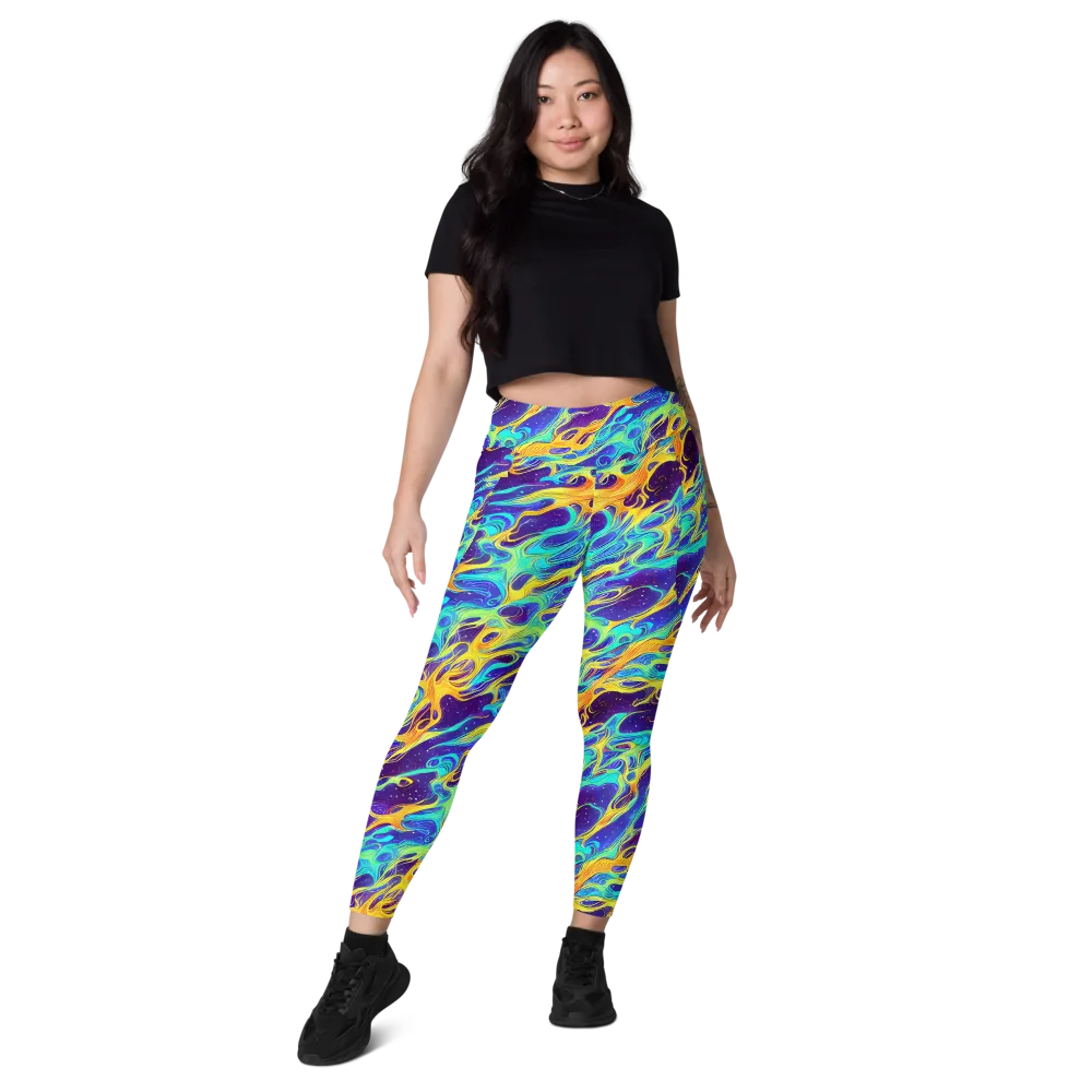 Prism Orbit on Leggings with Pockets — Front