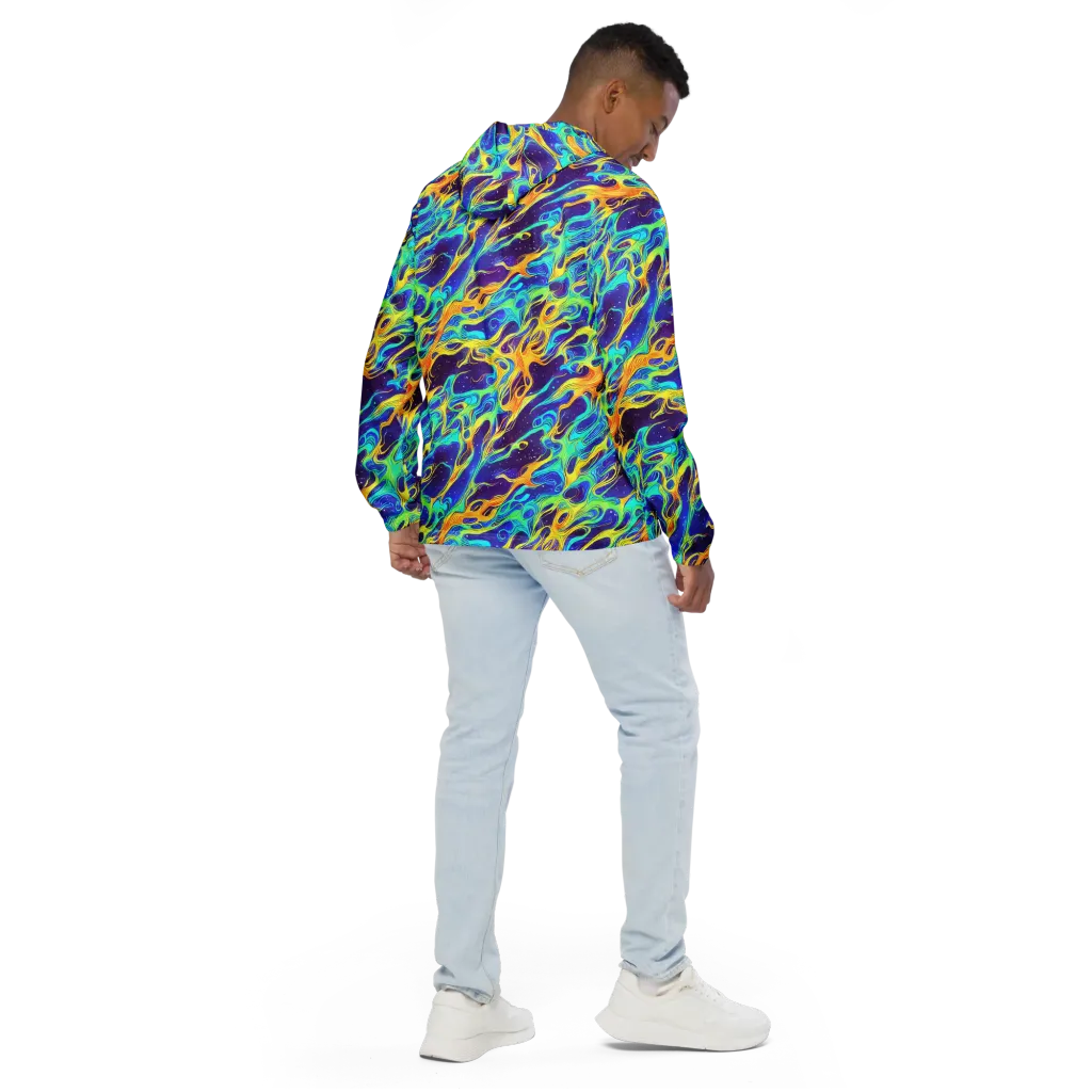 Prism Orbit on Men's Windbreaker — Back