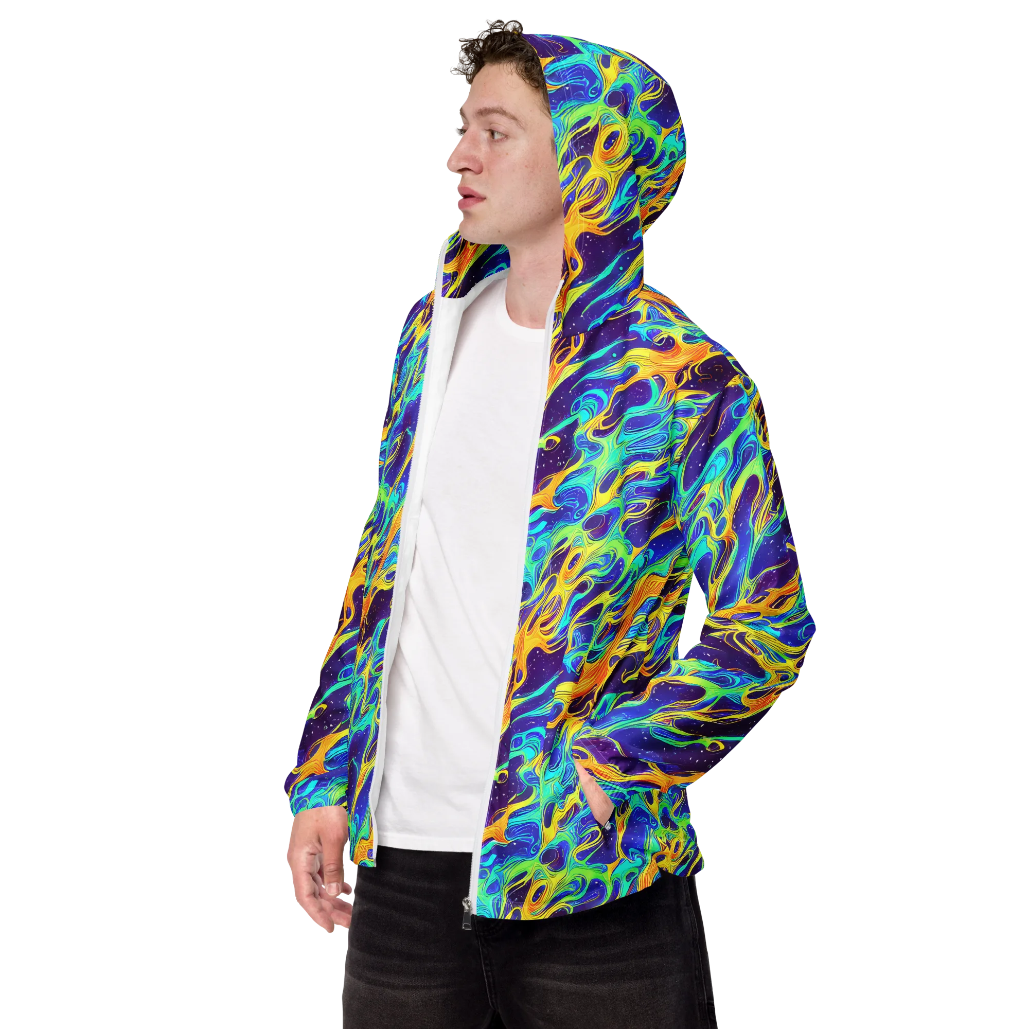 Prism Orbit on Men's Windbreaker — Left Front
