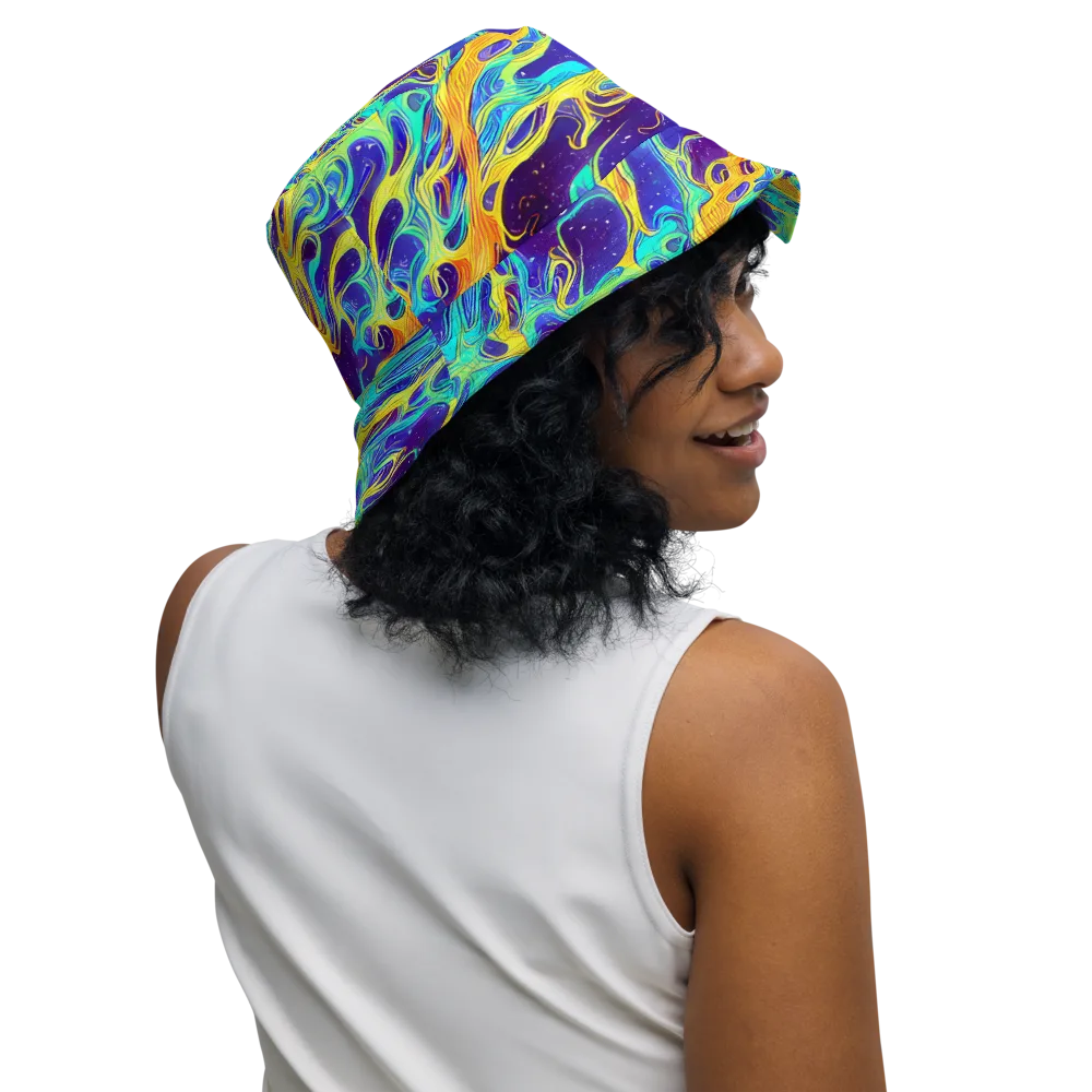 Prism Orbit on Reversible Bucket Hat — Right Outside