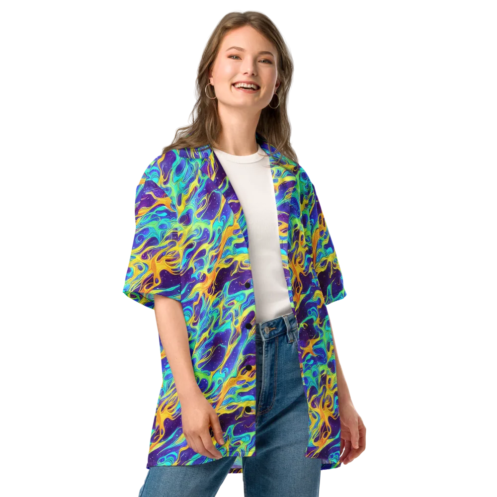 Prism Orbit on Button Shirt — Front