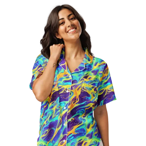 Prism Orbit on a Women's Short Sleeve Pajama Top