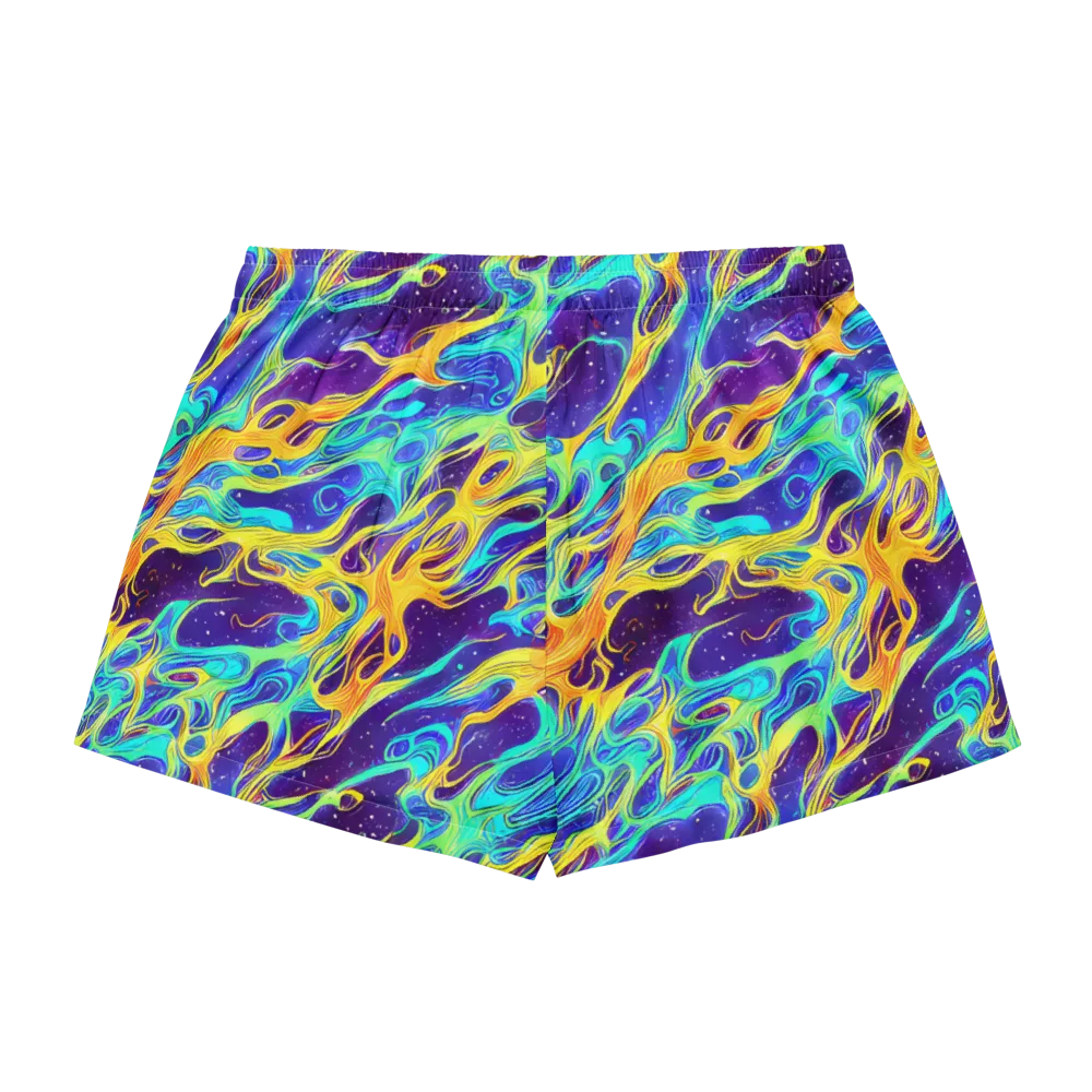 Prism Orbit on Women's Pajama Shorts — Back