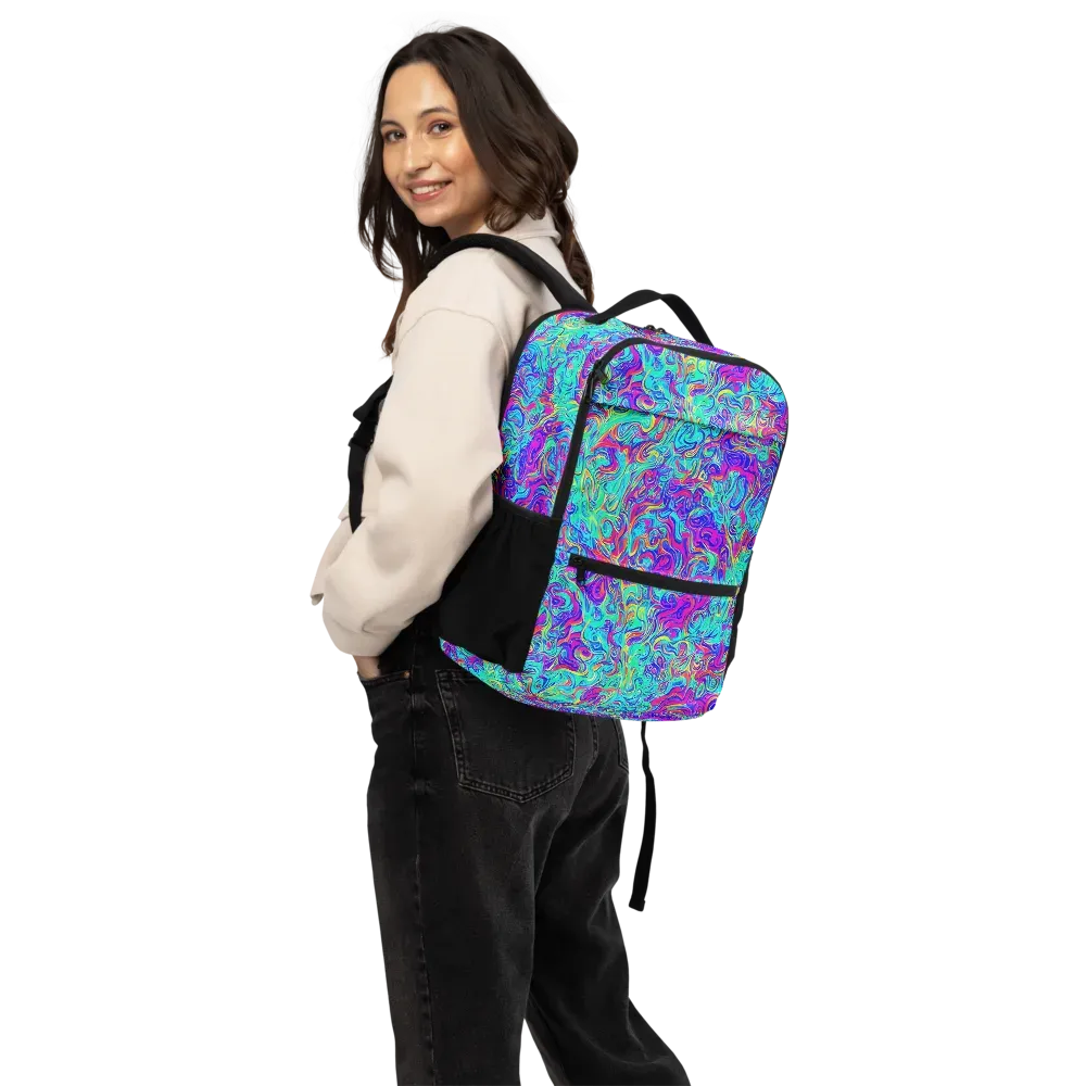 Liquid Pulse on Utility Backpack — Back
