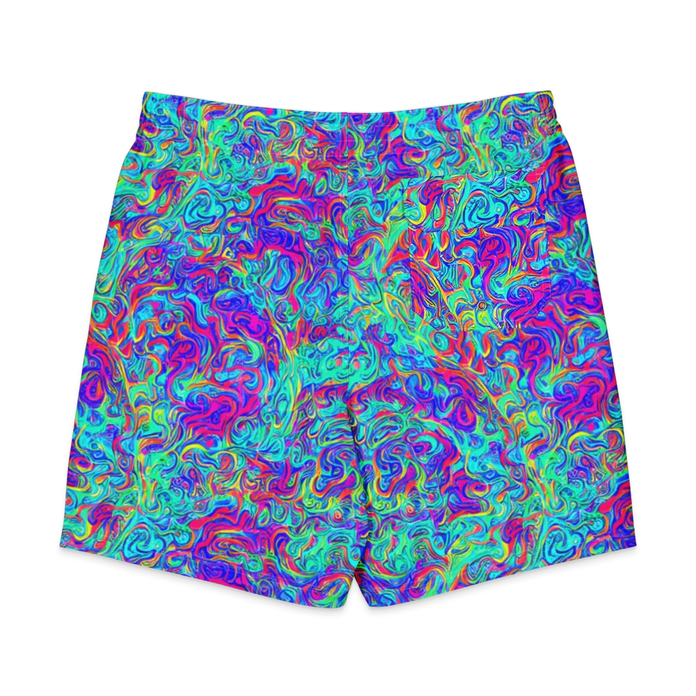 Liquid Pulse on Men's Board Shorts — Back